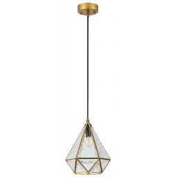 Rabalux Norah lampa wisząca 1x40 W przezroczysta-złota 72245