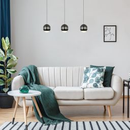 Rabalux Maelo lampa wisząca 1x6 W biała-czarna 72246