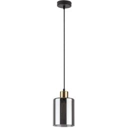 Rabalux Perez lampa wisząca 1x40 W czarna-przydymiona 72248