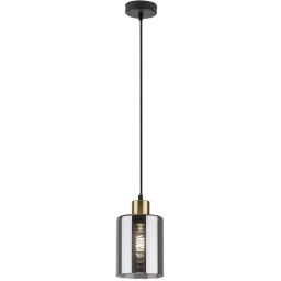 Rabalux Perez lampa wisząca 1x40 W czarna-przydymiona 72248