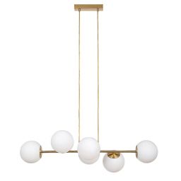 Rabalux Kiara lampa wisząca 6x35 W złota 72249