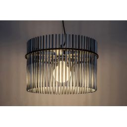 Rabalux Inesa lampa wisząca 1x40 W czarna-przydymiona 72261