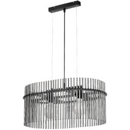 Rabalux Inesa lampa wisząca 2x40 W czarna-przydymiona 72262