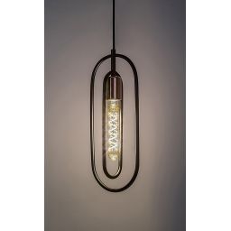 Rabalux Rovier lampa wisząca 1x40 W czarna-miedź 72263