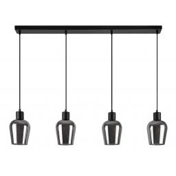 Rabalux Florian lampa wisząca 4x40 W czarna 72271