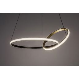 Rabalux Emilion lampa wisząca 1x36 W czarna-złota 72296