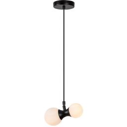 Rabalux Lition lampa wisząca 2x28 W biała-czarna 72299