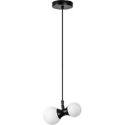 Rabalux Lition lampa wisząca 2x28 W biała-czarna 72299