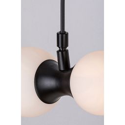 Rabalux Lition lampa wisząca 2x28 W biała-czarna 72299