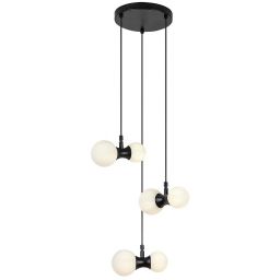 Rabalux Lition lampa wisząca 6x28 W biała-czarna 72300