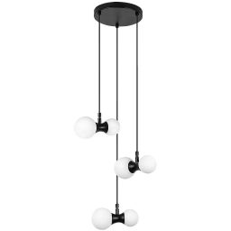 Rabalux Lition lampa wisząca 6x28 W biała-czarna 72300