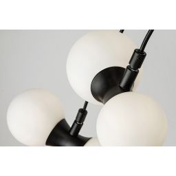 Rabalux Lition lampa wisząca 6x28 W biała-czarna 72300