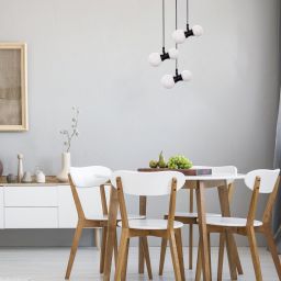 Rabalux Lition lampa wisząca 6x28 W biała-czarna 72300