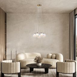 Rabalux Rosehip lampa wisząca 7x25 W szampan 72304