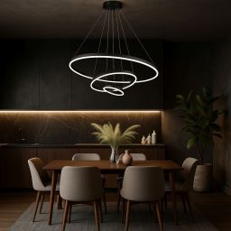 Rabalux Isaure lampa wisząca 1x100 W czarna 72306