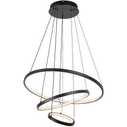 Rabalux Beliza lampa wisząca 1x90 W czarna 72346