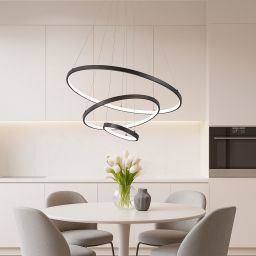 Rabalux Beliza lampa wisząca 1x90 W czarna 72346