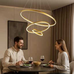 Rabalux Beliza lampa wisząca 3x90 W złota 72349