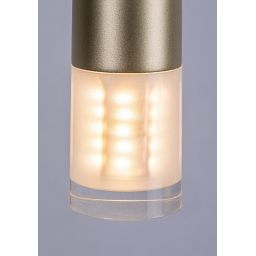 Rabalux Ramira lampa wisząca 1x5 W przezroczysta-złota 72357