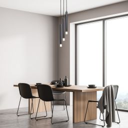 Rabalux Ramira lampa wisząca 3x5 W czarna-przezroczysta 72358