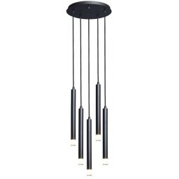 Rabalux Ramira lampa wisząca 5x5 W czarna-przezroczysta 72360