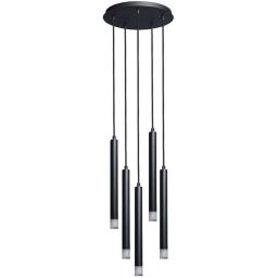 Rabalux Ramira lampa wisząca 5x5 W czarna-przezroczysta 72360