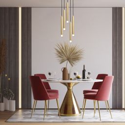 Rabalux Ramira lampa wisząca 5x5 W przezroczysta-złota 72361