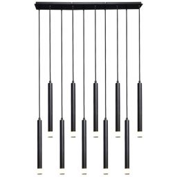 Rabalux Ramira lampa wisząca 10x5 W czarna-przezroczysta 72364