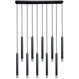 Rabalux Ramira lampa wisząca 10x5 W czarna-przezroczysta 72364