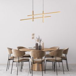 Rabalux Severine lampa wisząca 4x40 W biała-czarna-złota 72366