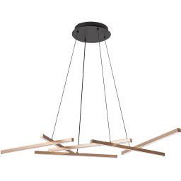 Rabalux Severine inteligentna lampa wisząca 5x40 W biała-czarna-złota 72369