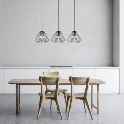 Rabalux Emerencia lampa wisząca 3x40 W czarna-przydymiona 72371