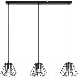 Rabalux Emerencia lampa wisząca 3x40 W czarna-przydymiona 72371