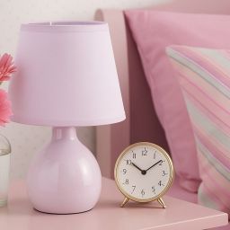 Rabalux Ingrid lampa stołowa 1x40 W różowa 74078