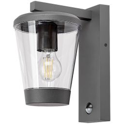 Rabalux Savano kinkiet zewnętrzny 1x40W z czujnikiem ruchu antracyt 7267