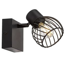 Rabalux Aberama kinkiet 1x10W czarny mat 73001