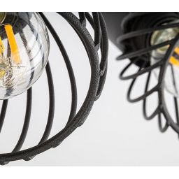 Rabalux Aberama lampa podsufitowa 2x10W czarny mat 73002