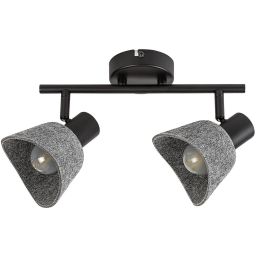 Rabalux Farelia lampa podsufitowa 2x10 W czarna-szara 73006