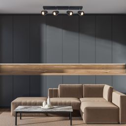 Rabalux Perico lampa podsufitowa 4x5 W czarna 73021