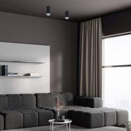 Rabalux Senobia lampa podsufitowa 1x35 W czarna 73030