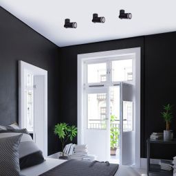 Rabalux Senobia lampa podsufitowa 1x35 W czarna 73032