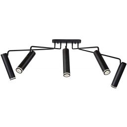 Rabalux Senobia lampa podsufitowa 5x35 W czarna 73040