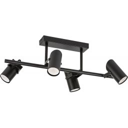 Rabalux Maximilian lampa podsufitowa 4x25 W czarna 73044
