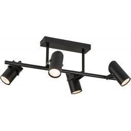 Rabalux Maximilian lampa podsufitowa 4x25 W czarna 73044