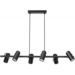 Rabalux Maximilian lampa wisząca 6x25 W czarna 73045