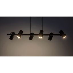 Rabalux Maximilian lampa wisząca 6x25 W czarna 73045