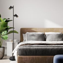 Rabalux Maximilian lampa stojąca 2x25 W czarna 73046