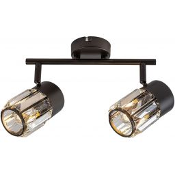 Rabalux Venaro lampa podsufitowa 2x15 W czarna-przezroczysta 73060