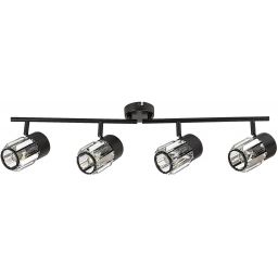 Rabalux Venaro lampa podsufitowa 4x15 W czarna-przezroczysta 73062