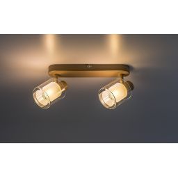 Rabalux Mirral lampa podsufitowa 2x15 W beżowa 73064